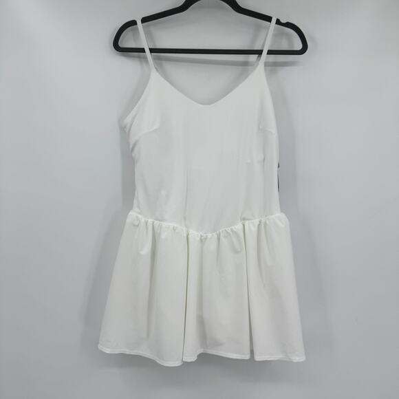 Joylab Women's Large White Sleeveless Mini Dress Drop Waist Activewear Athletic - Picture 2 of 10